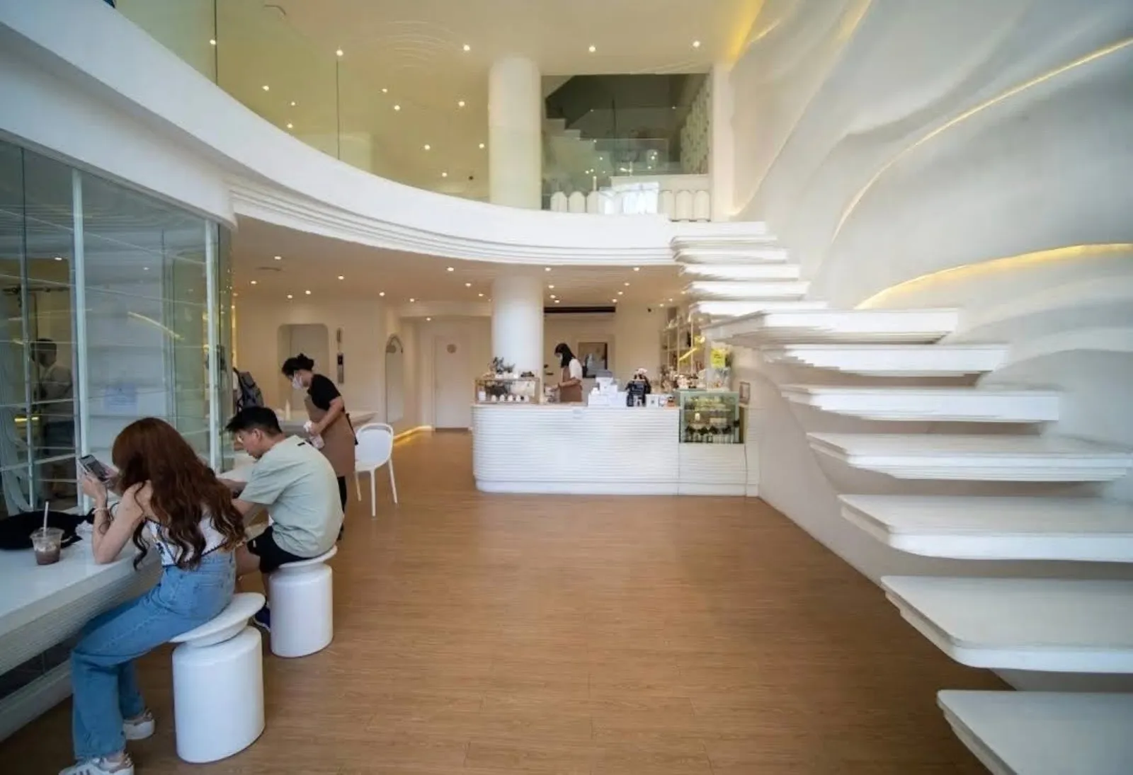 Ground floor seating and service counter